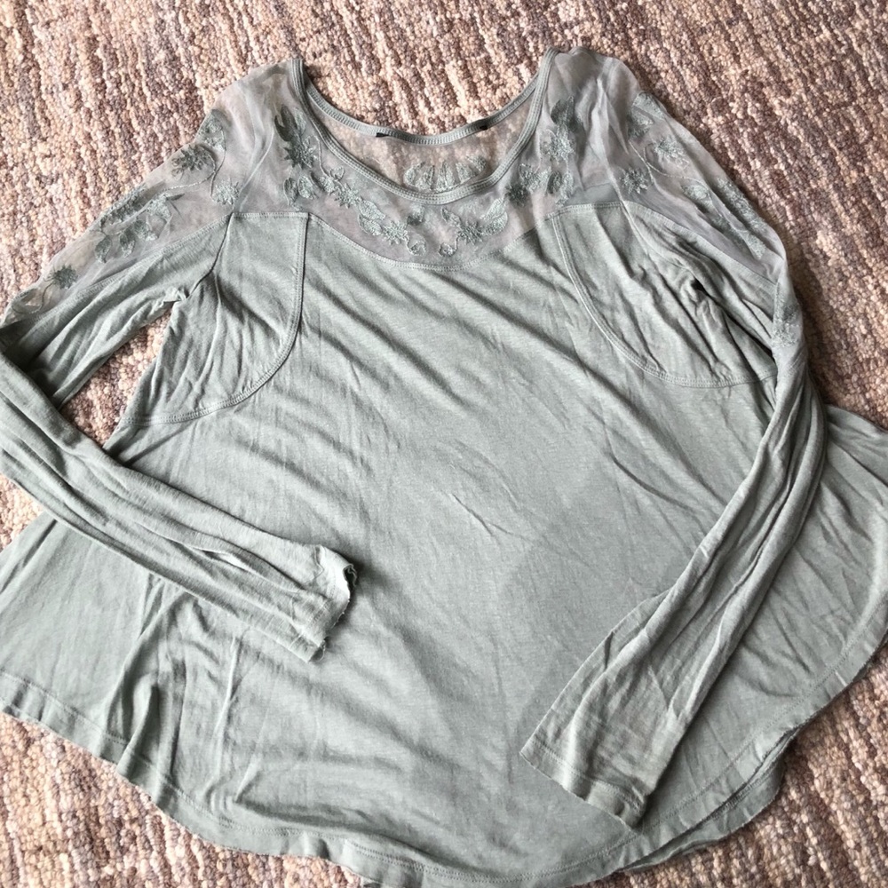 Free people embroidered long sleeve